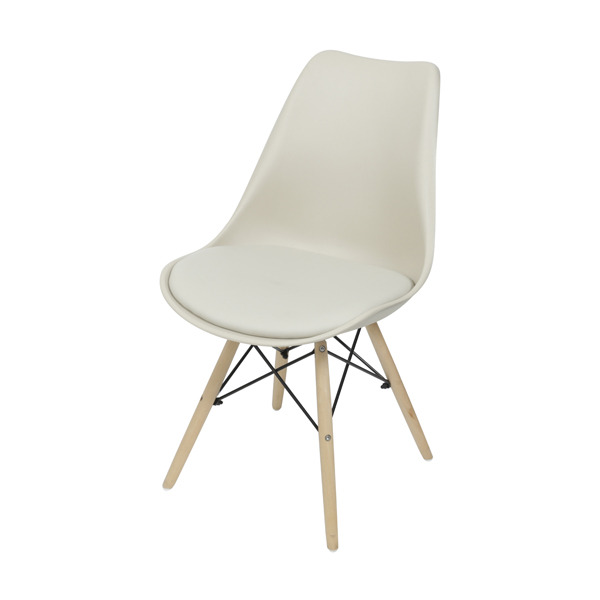 Eames Estofado Base de Madeira